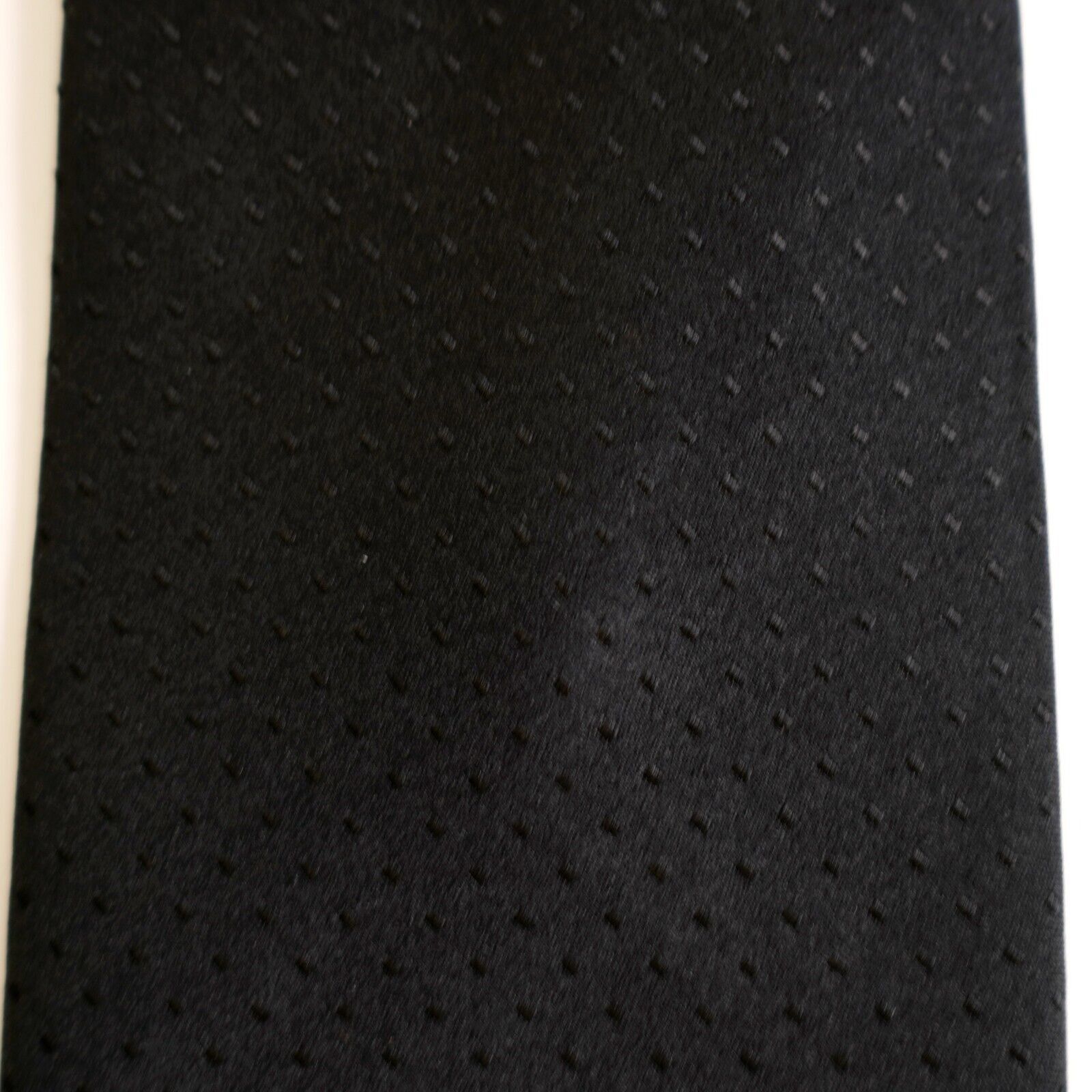 Van Heusen Van Heusen Black Check Print Silk Tie Size ONE SIZE - 2 Thumbnail