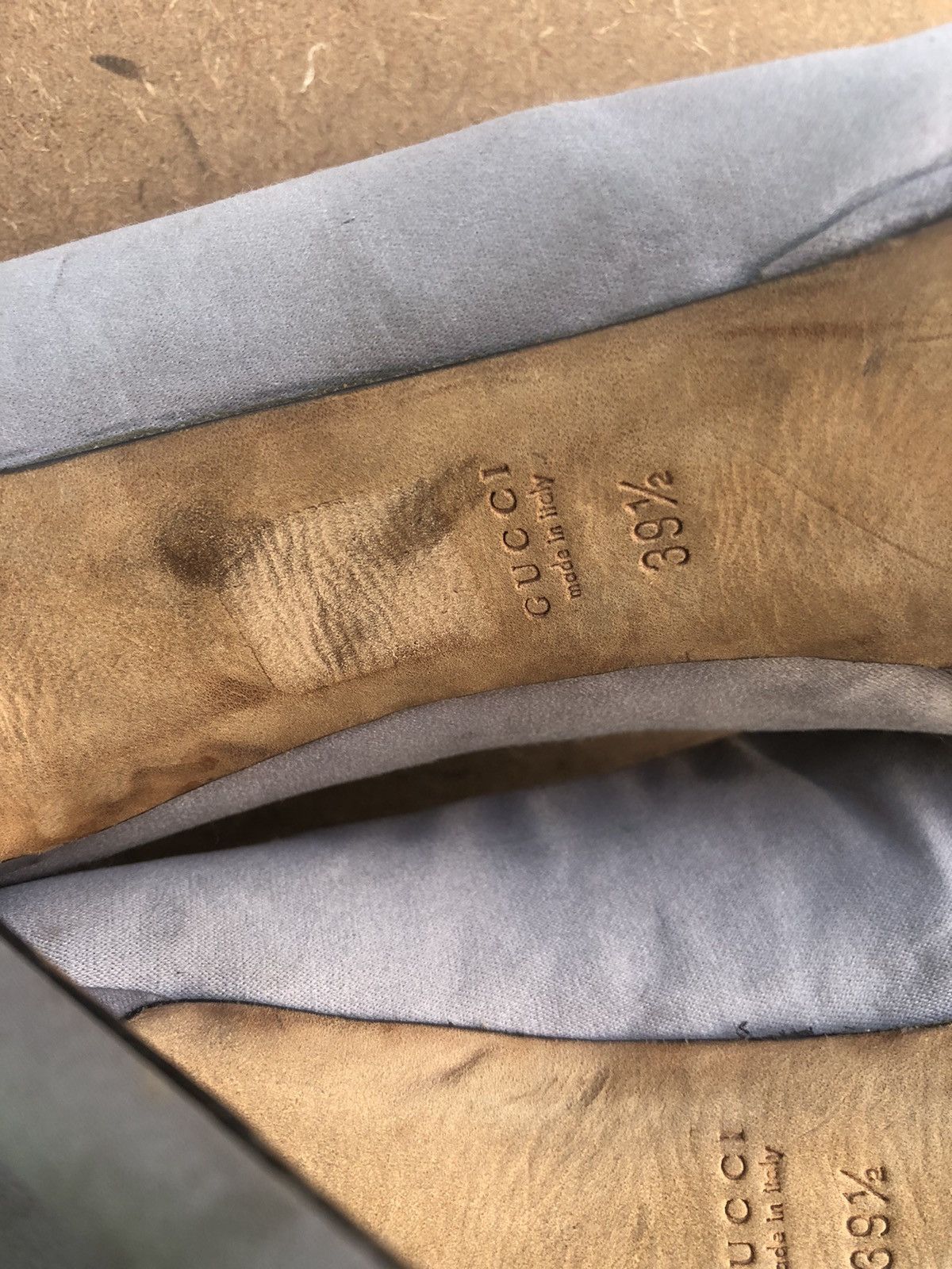 Gucci × Vintage Vintage GUCCI Grey Women’s Heels Size 39.5 Size US 9.5 / IT 39.5 - 12 Thumbnail