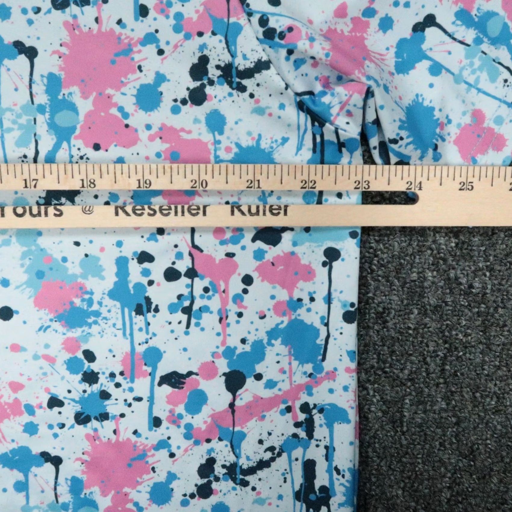Vintage Pins & Aces Polo Shirt Mens XL White Blue Paint Splatter Print Short Sleeve Polo*/ Size US XL / EU 56 / 4 - 6 Thumbnail