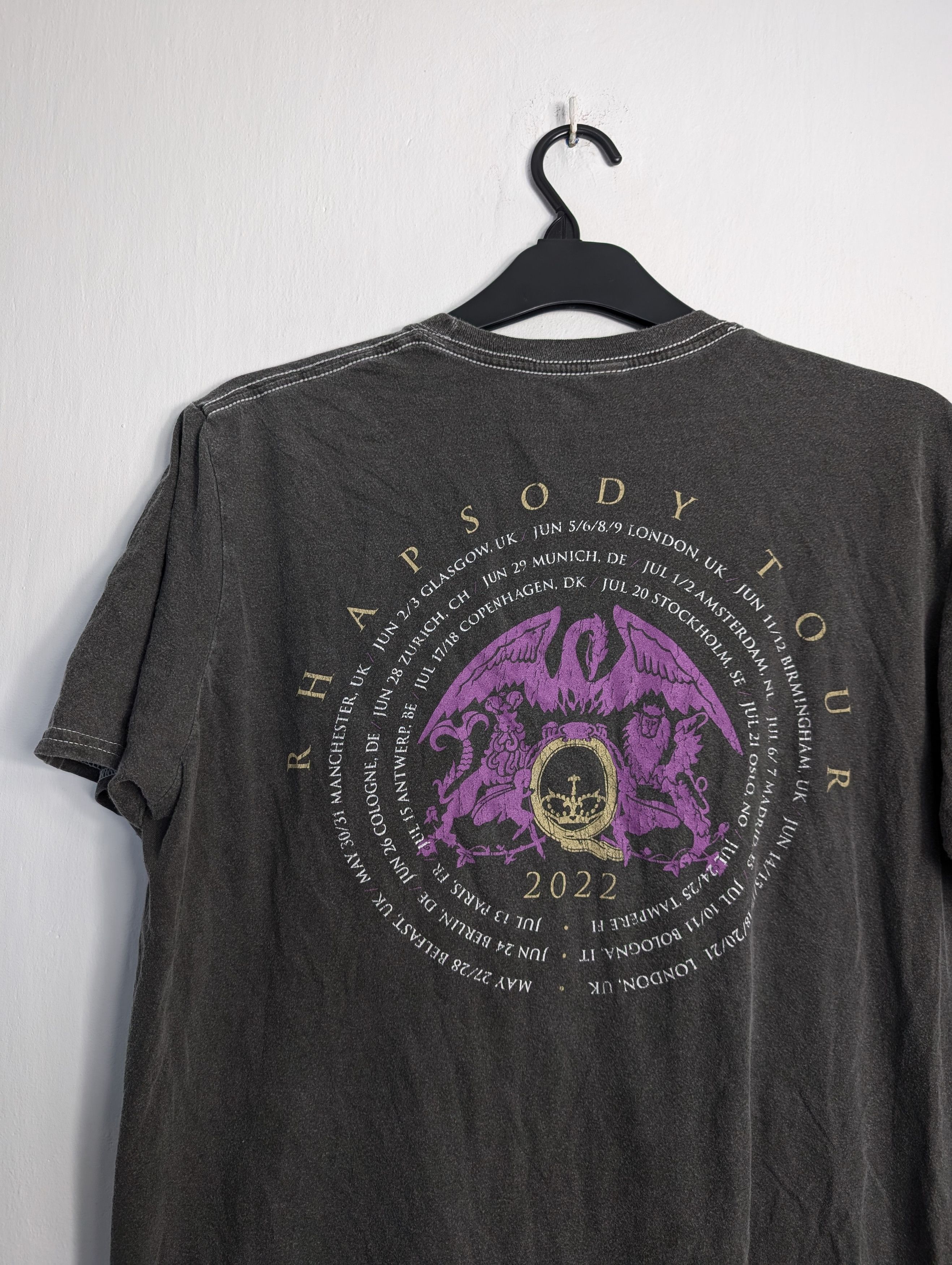 Band Tees Queen + Adam Lambert Rhapsody Tour 2022 Band T-Shirt