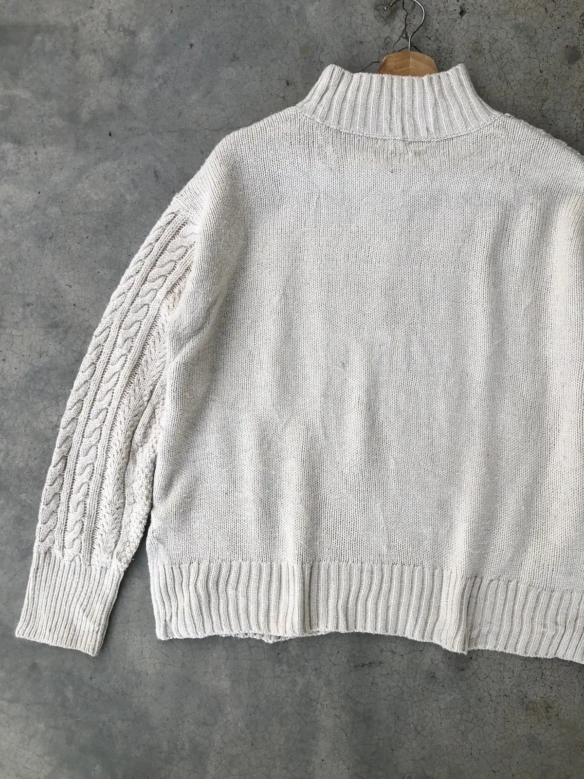 Designer × Homespun Knitwear Vintage Cable Knit Button Jumper Sweater Size US L / EU 52-54 / 3 - 11 Thumbnail
