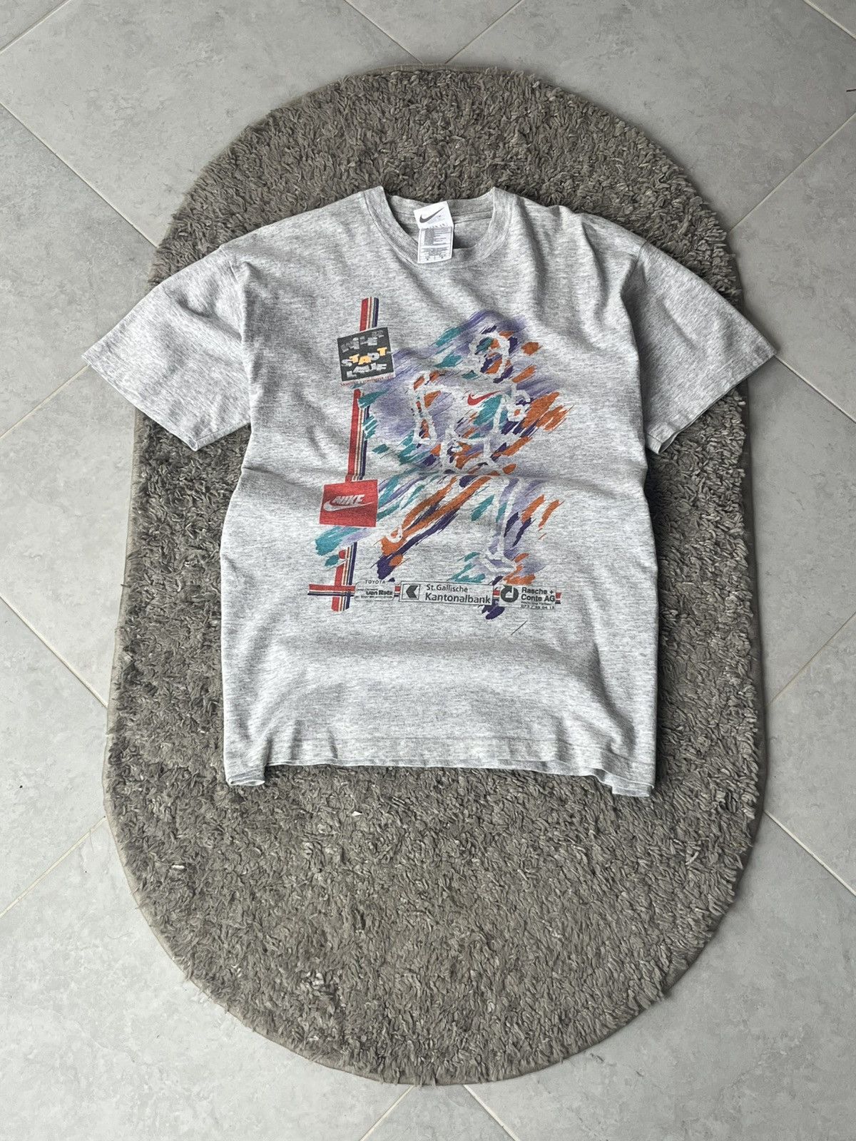 Nike Vintage T-shirt Nike 70’S-80’S BIG LOGO Streetwear Y2K Style Size US M / EU 48-50 / 2 - 1 Thumbnail