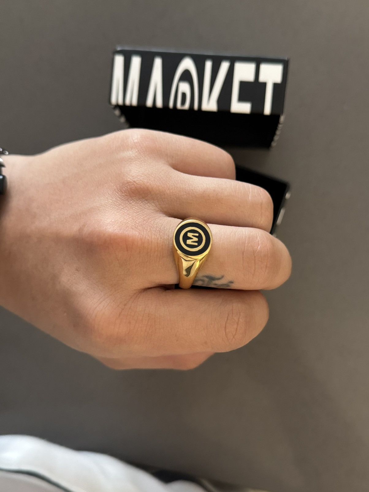 Market Market M onyx ring Size ONE SIZE - 3 Thumbnail