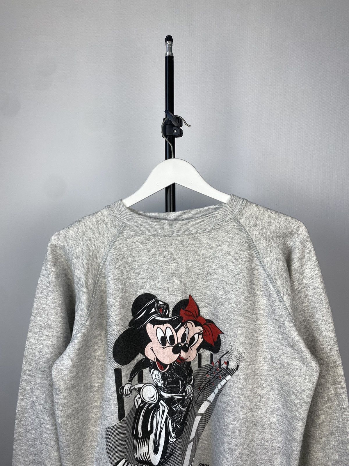 Cartoon Network × Disney × Vintage 80s Disney BIKER MOTO Mickey Mouse crewneck sweatshirt Size US M / EU 48-50 / 2 - 2 Thumbnail