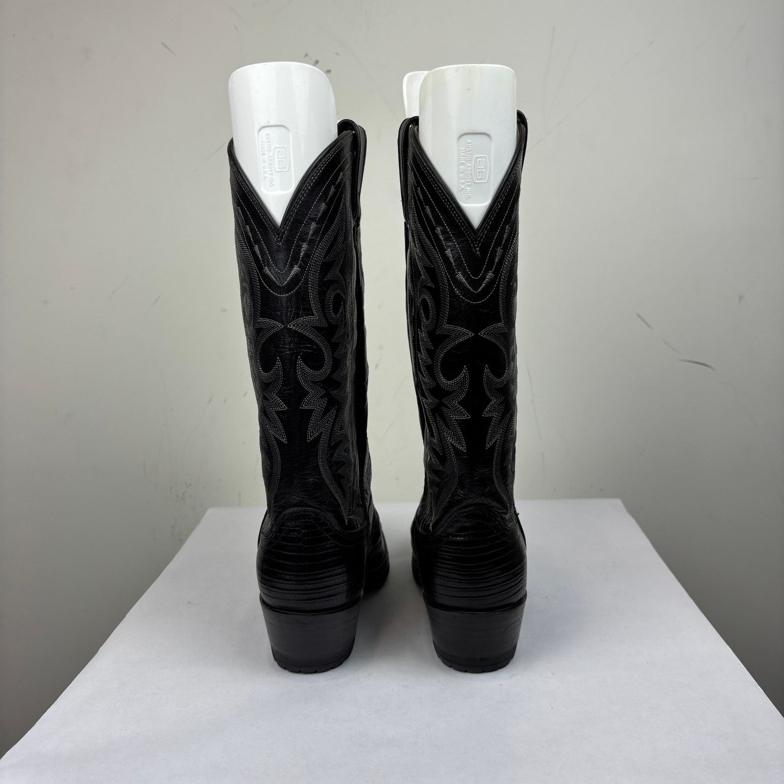 Dan Post Dan Post Exotic Teju Lizard Western Cowboy Boots Black 7 EW Size US 7 / EU 40 - 4 Thumbnail