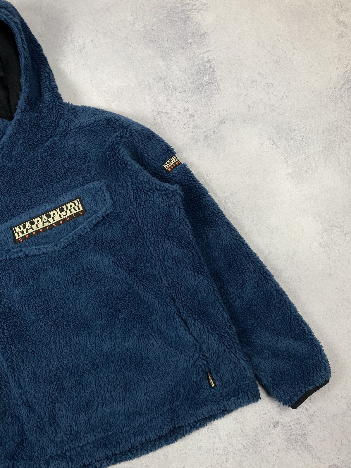 Napapijri Napapijri Patch Curly Sherpa Synchilla Fleece Hoodie Anorak Size US XS / EU 42 / 0 - 3 Thumbnail