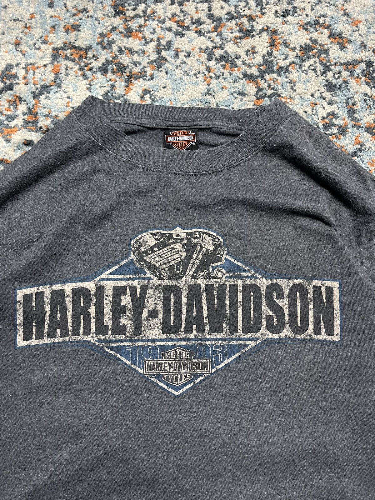 Harley Davidson Vintage 00s Harley Davidson Belfast Ireland long sleeve tee Size US XL / EU 56 / 4 - 8 Thumbnail