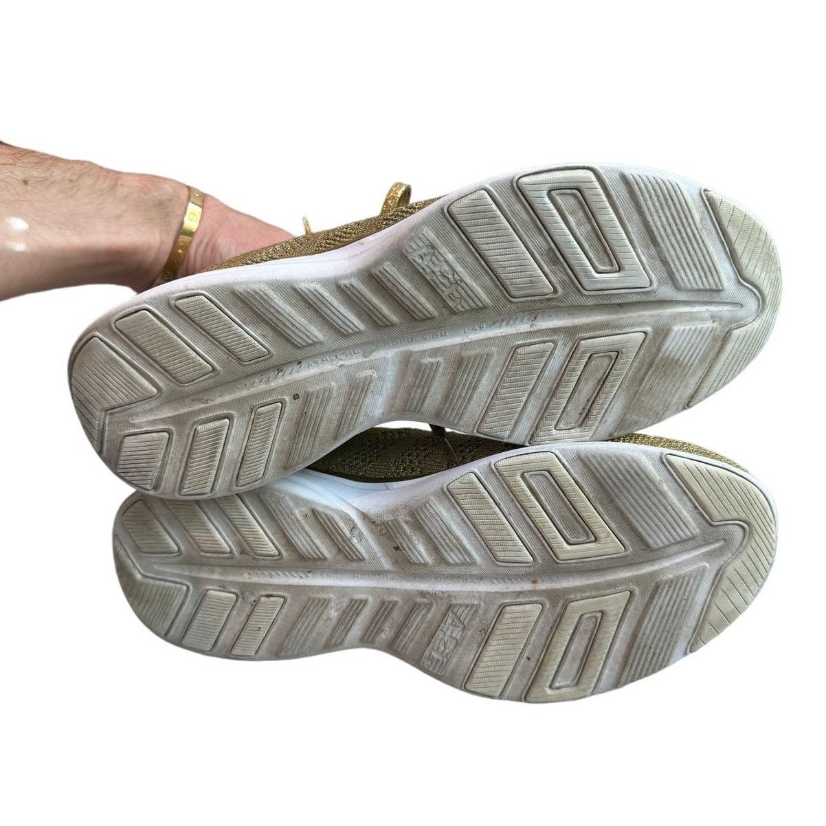 Athletic Propulsion Labs APL: Athletic Propulsion Labs Techloom 24k Pro Gold Sneakers Size US 10 / IT 40 - 6 Thumbnail