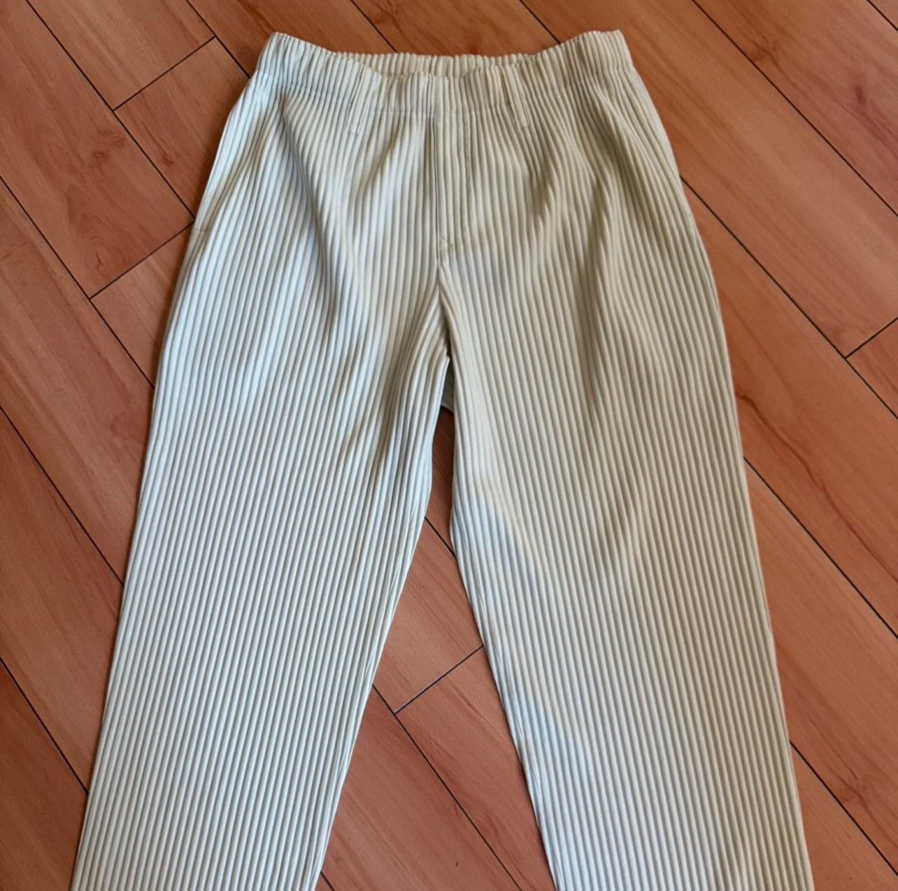 Issey Miyake Issey Miyake Pleats Please - Cream Size US 33 - 1 Thumbnail
