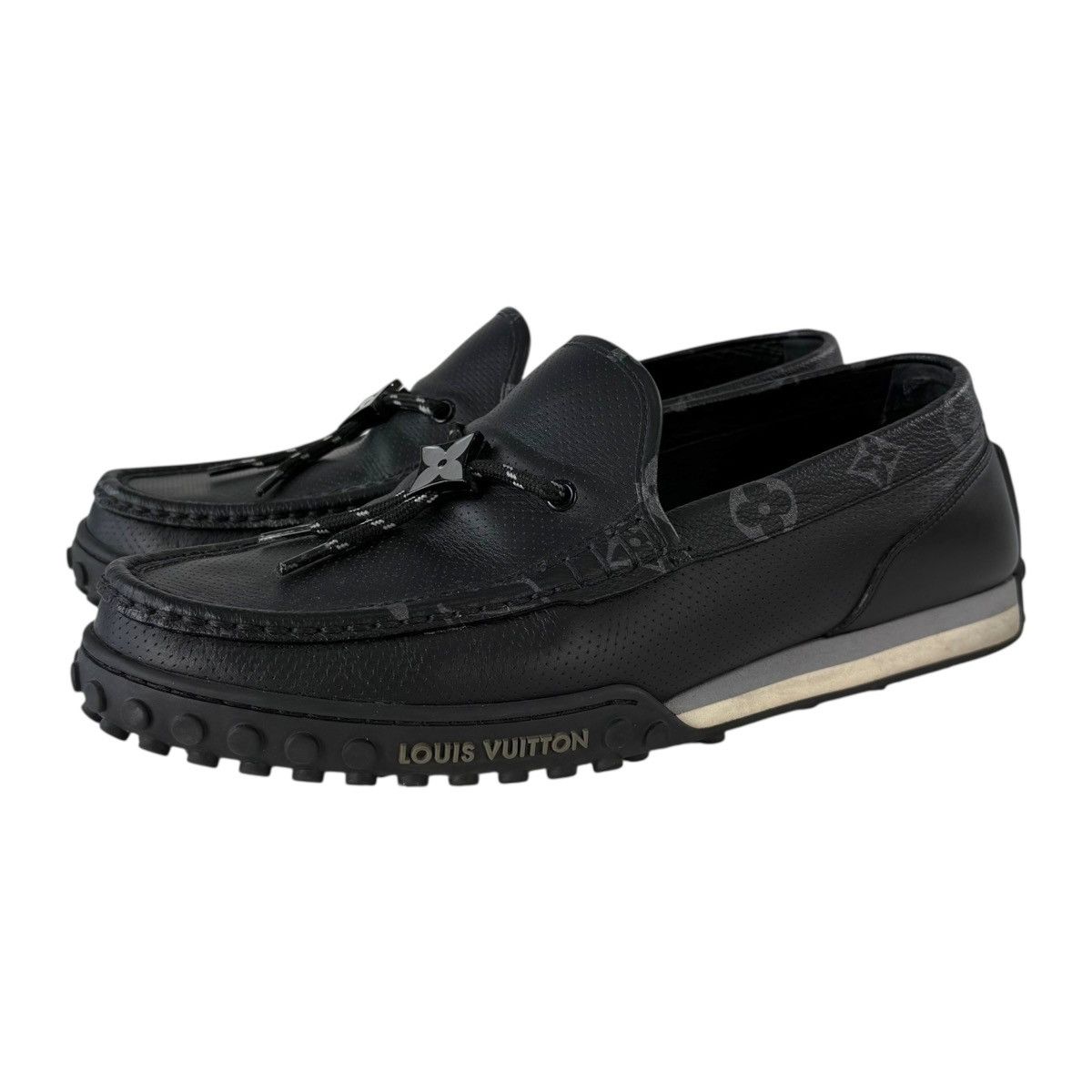 Louis Vuitton Louis Vuitton Monogram Eclipse Racer Mocassin Loafer Size US 7 / EU 40 - 3 Thumbnail