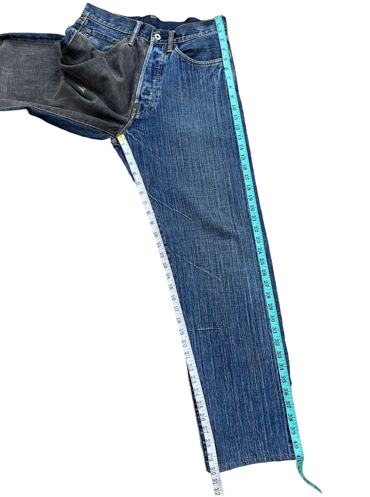 Evisu Vintage Evisu Genes Paris Two Faces Denim Selvedge Jeans Size US 30 / EU 46 - 5 Thumbnail