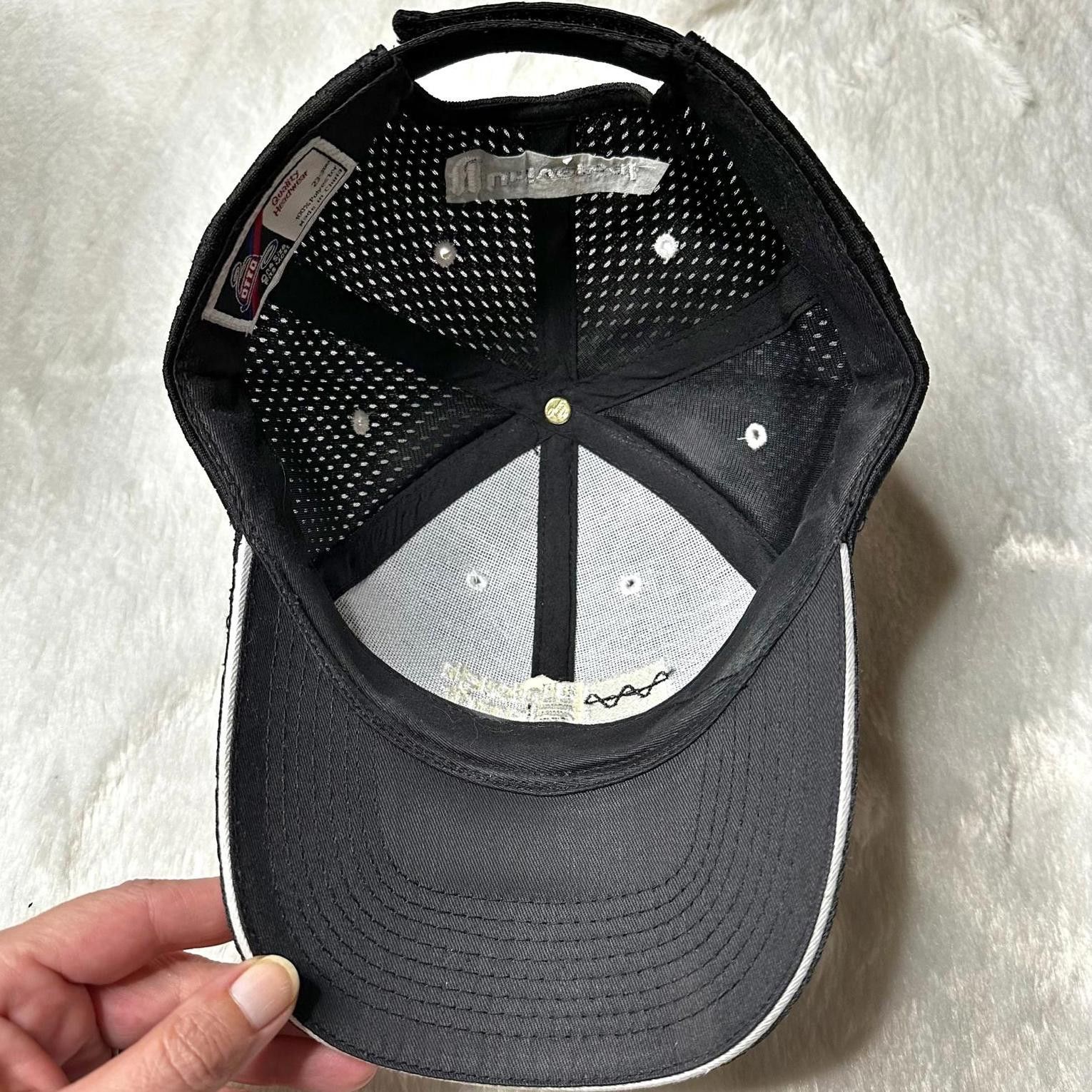 Otto Otto Wabash Electric Black Baseball Cap Unisex Adjustable Size ONE SIZE - 7 Thumbnail