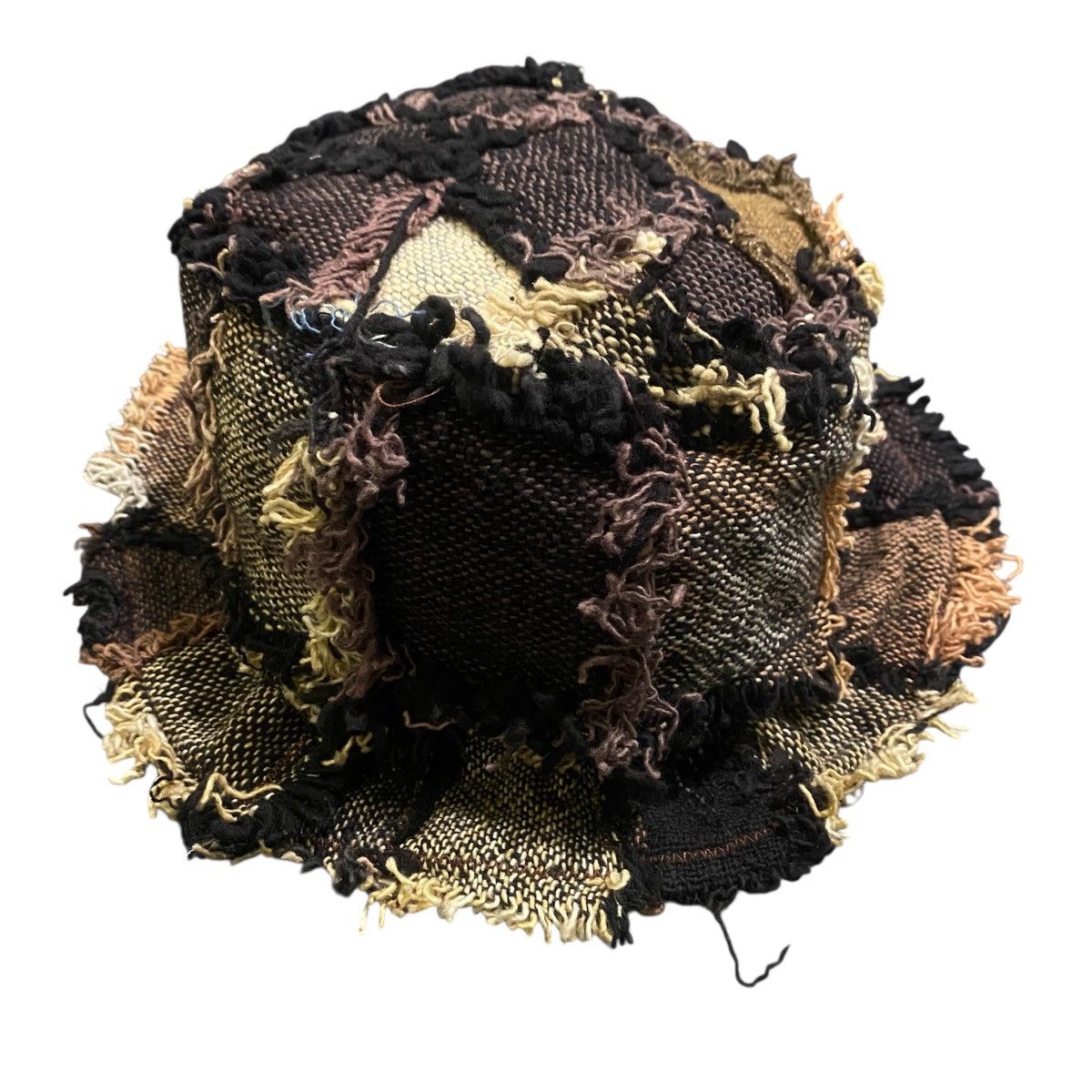 Handmade Handmade Patchwork Boho Bucket Hat Artisan Craft Avant Garde Size ONE SIZE - 3 Thumbnail