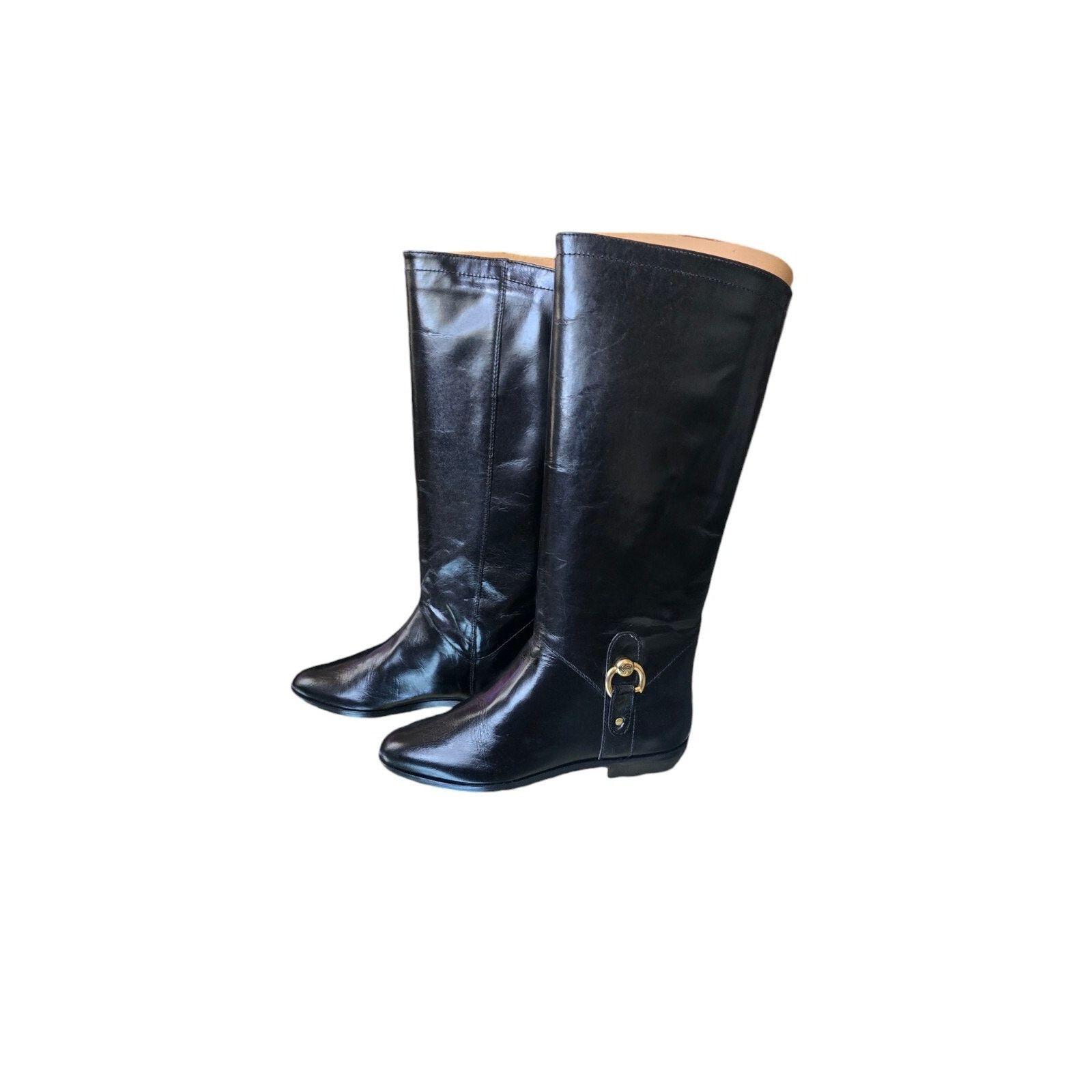 Etienne Aigner Vintage New black Leather Aigner Women's Boots Size 5 M Size US 5 / IT 35 - 8 Thumbnail