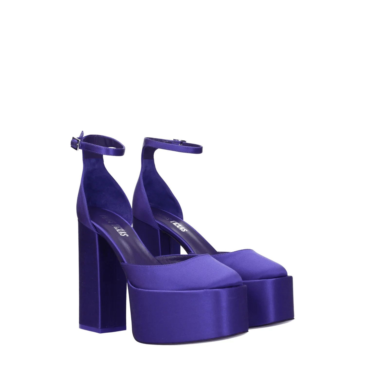 Paris Texas ob1o1e1124 Satin Sandals in Blue Size US 10 / IT 40 - 2 Thumbnail