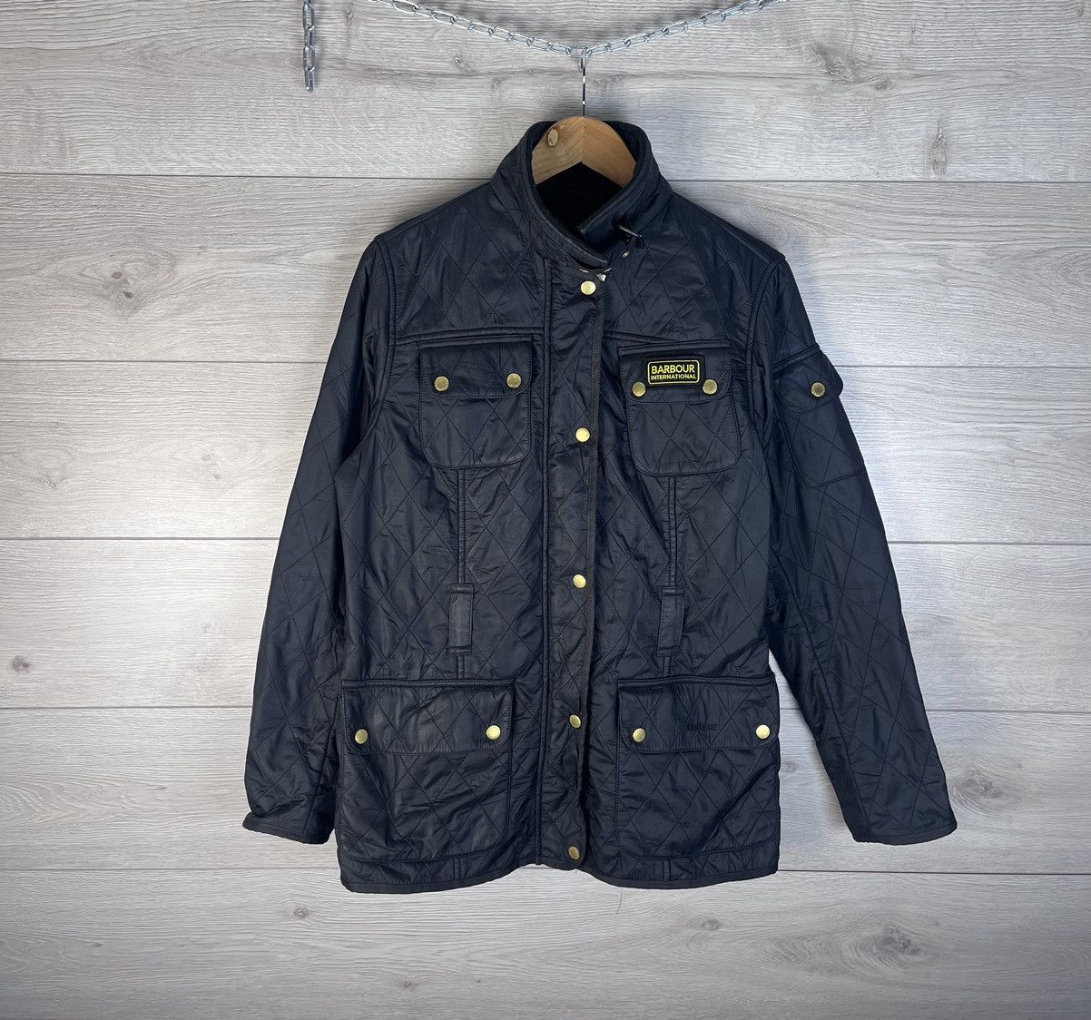 Barbour Vintage women’s jacket Barbour International size UK10 Y2K Size M / US 6-8 / IT 42-44 - 1 Thumbnail