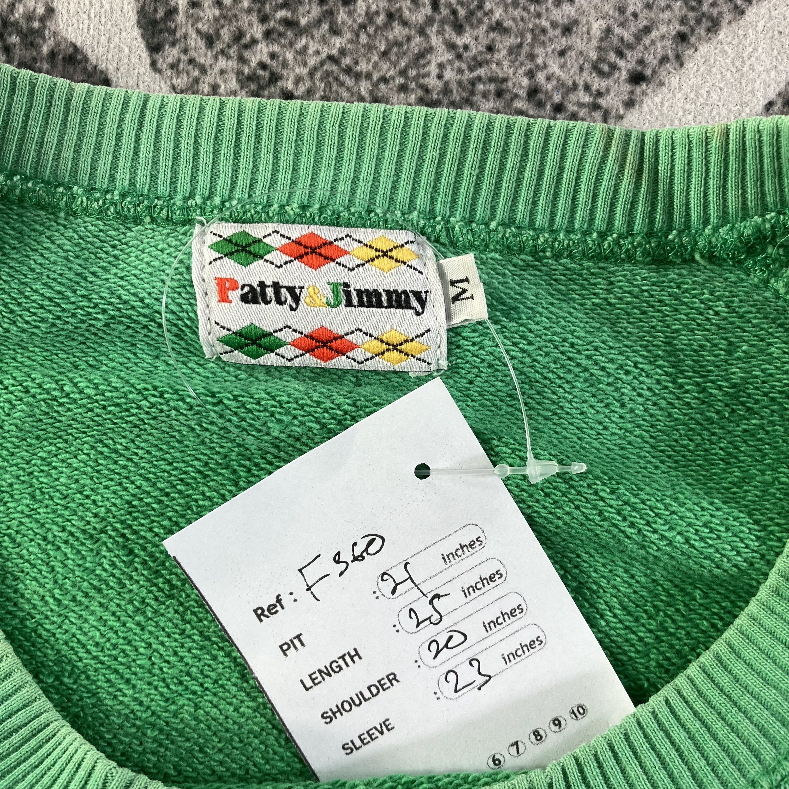 Vintage Patty & Jimmy Faded Green Sweatshirt F360 Size US M / EU 48-50 / 2 - 7 Thumbnail