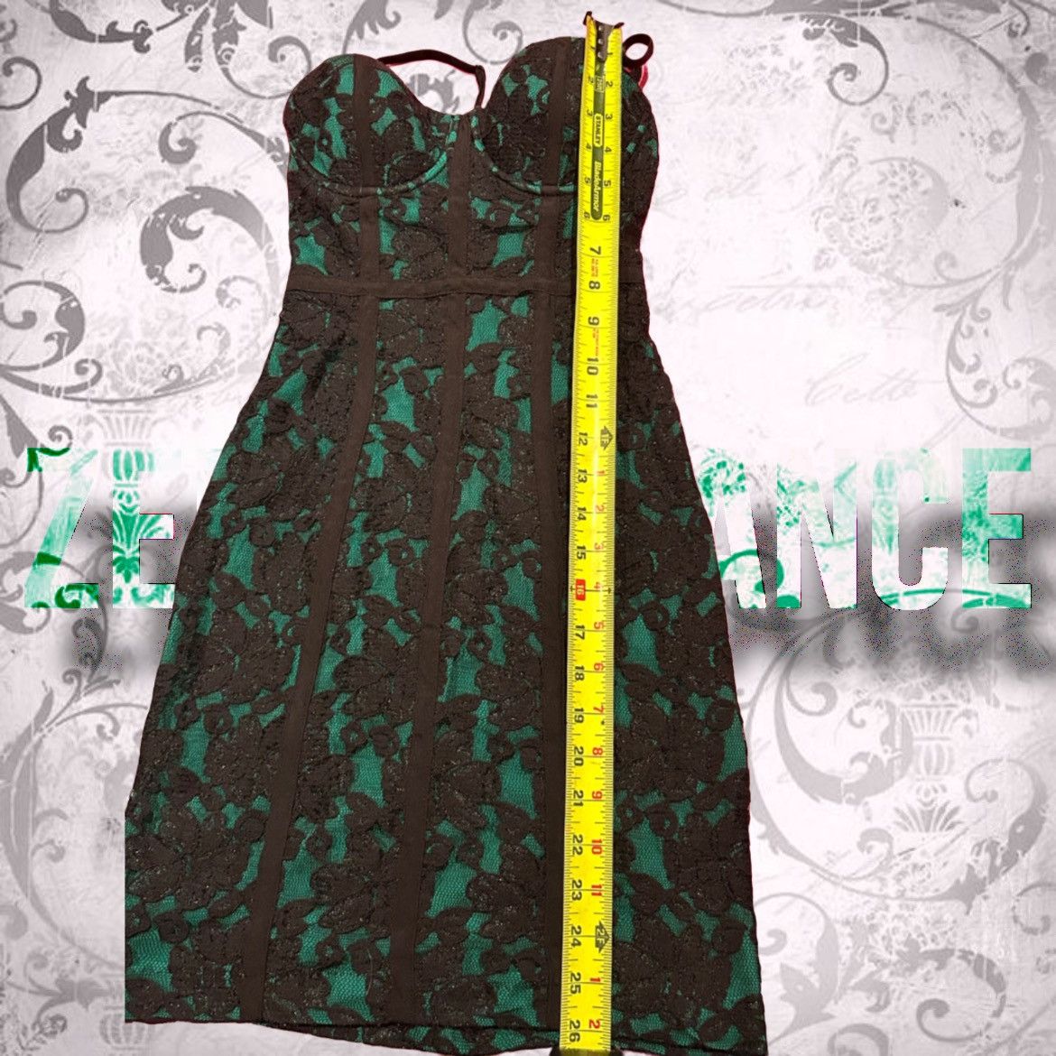 Guess × Vintage Authentic GUESS Vintage Green Dress Size XS / US 0-2 / IT 36-38 - 3 Thumbnail