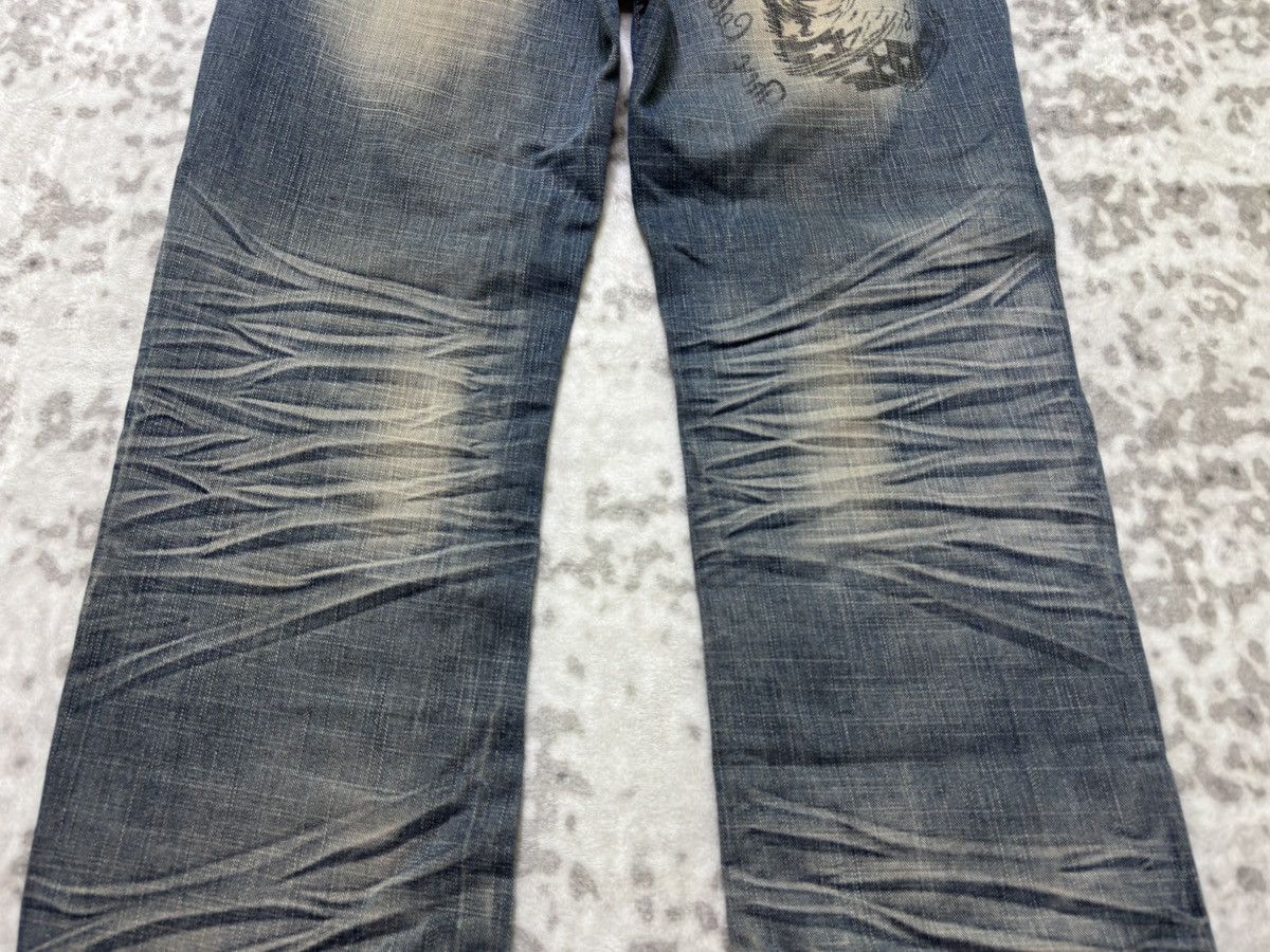Japanese Brand Zhao Dao Patchwork Mud Washed Denim Y2K Regular Fit Jeans Size US 34 / EU 50 - 14 Thumbnail