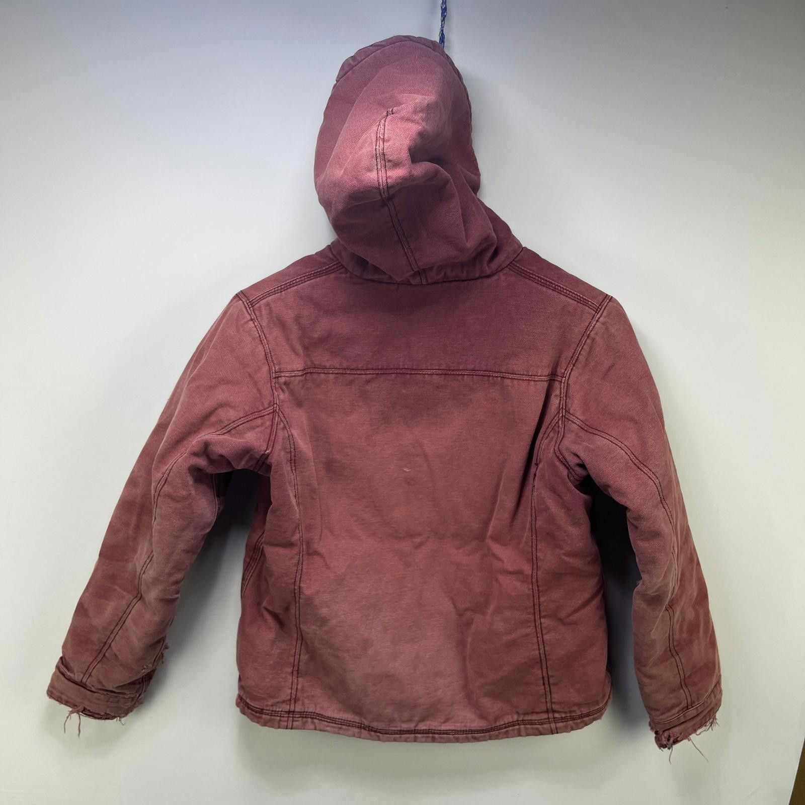 Dickies Vintage Dickies Hooded Sherpa Jacket Womens 9 Salmon Size M / US 6-8 / IT 42-44 - 12 Thumbnail