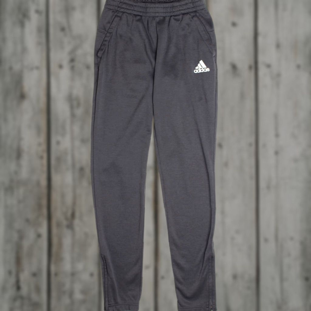 Adidas Adidas Black Track Pants 817 Small Black Polyester Vintage Ragstock Mens Size US 29 - 1 Thumbnail