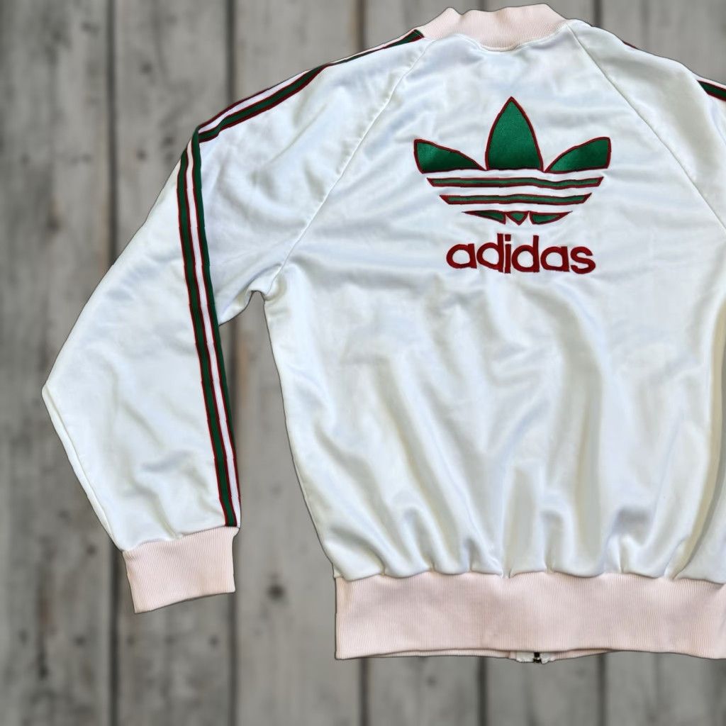 Adidas VINTAGE adidas Track Jacket Trefoil Men Jacket M Regular Red 80s Vintage Spring Fall Winter Summer Activewear Size US M / EU 48-50 / 2 - 1 Thumbnail