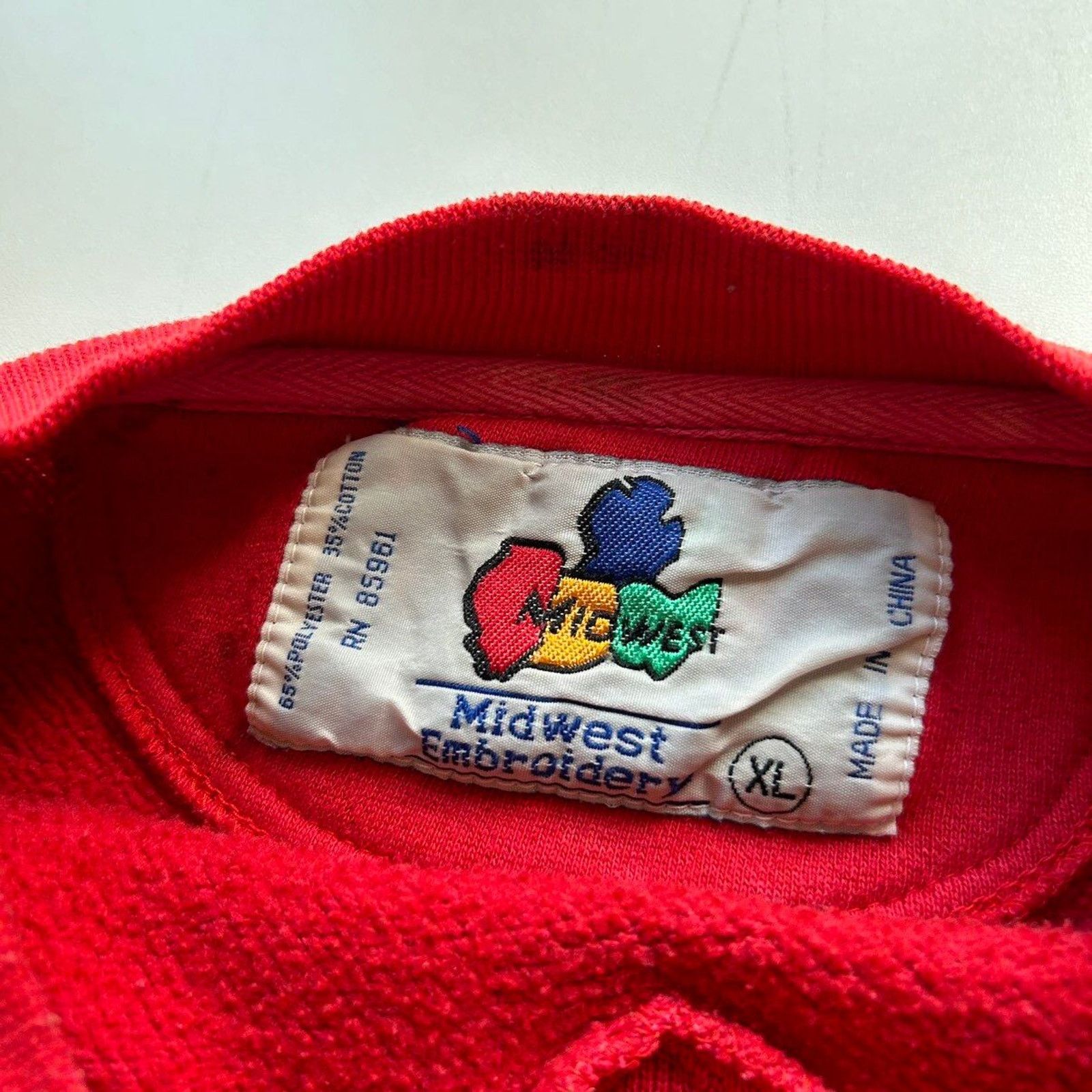 NCAA × Vintage Vintage 90s Wisconsin Badgers NCAA Crewneck XL Bleached Rare Size US L / EU 52-54 / 3 - 5 Thumbnail