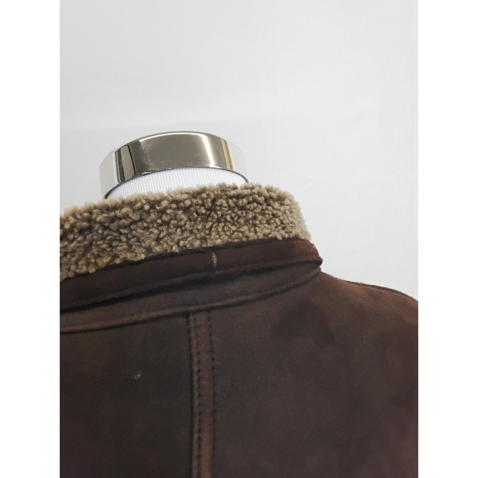 Other Siena Studio Shearling Jacket Women M Brown Suede Sheepskin Size M / US 6-8 / IT 42-44 - 5 Thumbnail