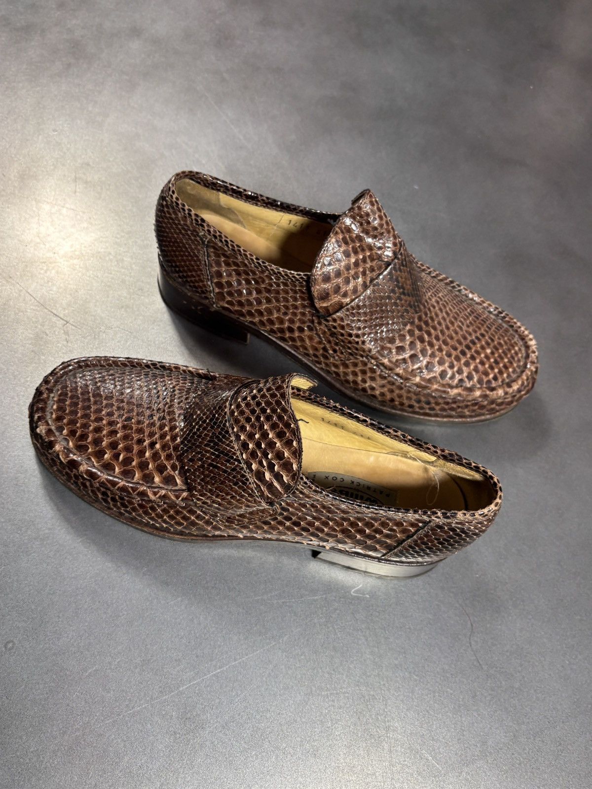 Vintage Vintage Snakeskin Loafers willbe Patrick Cox Italy Penny 90s Size US 8.5 / EU 41-42 - 4 Thumbnail