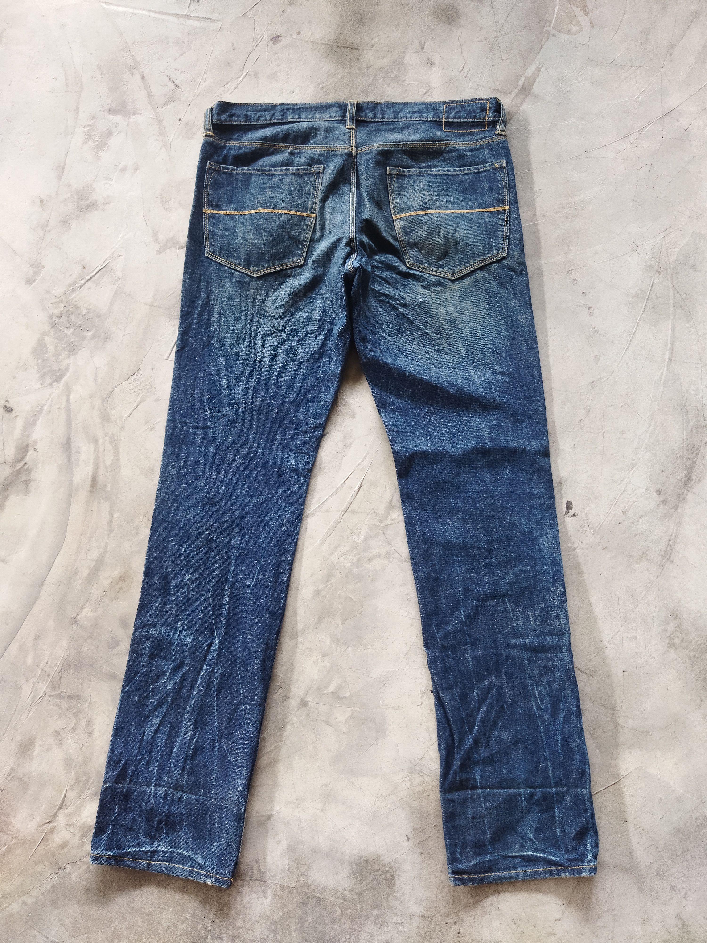 Vintage VINTAGE PREMIUM SKINNY DISTRESSED BLUE JEANS PANTS Size US 35 - 7 Thumbnail