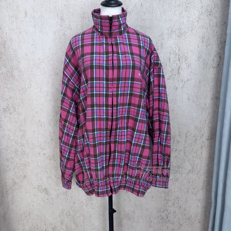Balenciaga Balenciaga Pink Tartan Jacket Size XS / US 0-2 / IT 36-38 - 1 Thumbnail
