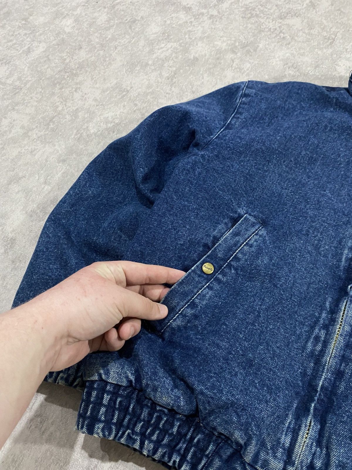 Vintage Vintage USA 80s Panoply Safety Garment Denim Bomber WorkWear Size US M / EU 48-50 / 2 - 6 Thumbnail