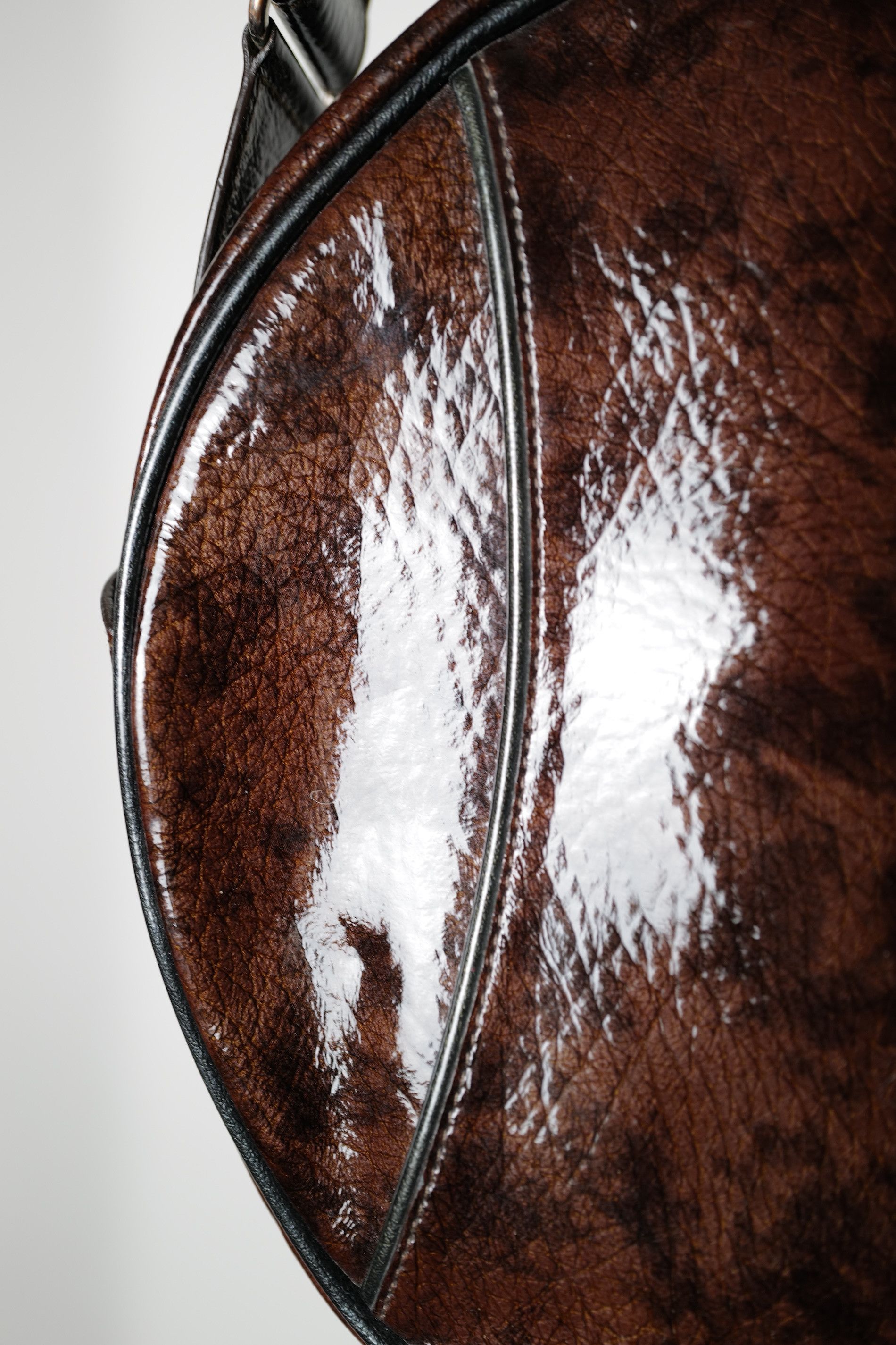 Y-3 Y-3 ROUND LEATHER BAG RARE Size ONE SIZE - 22 Thumbnail