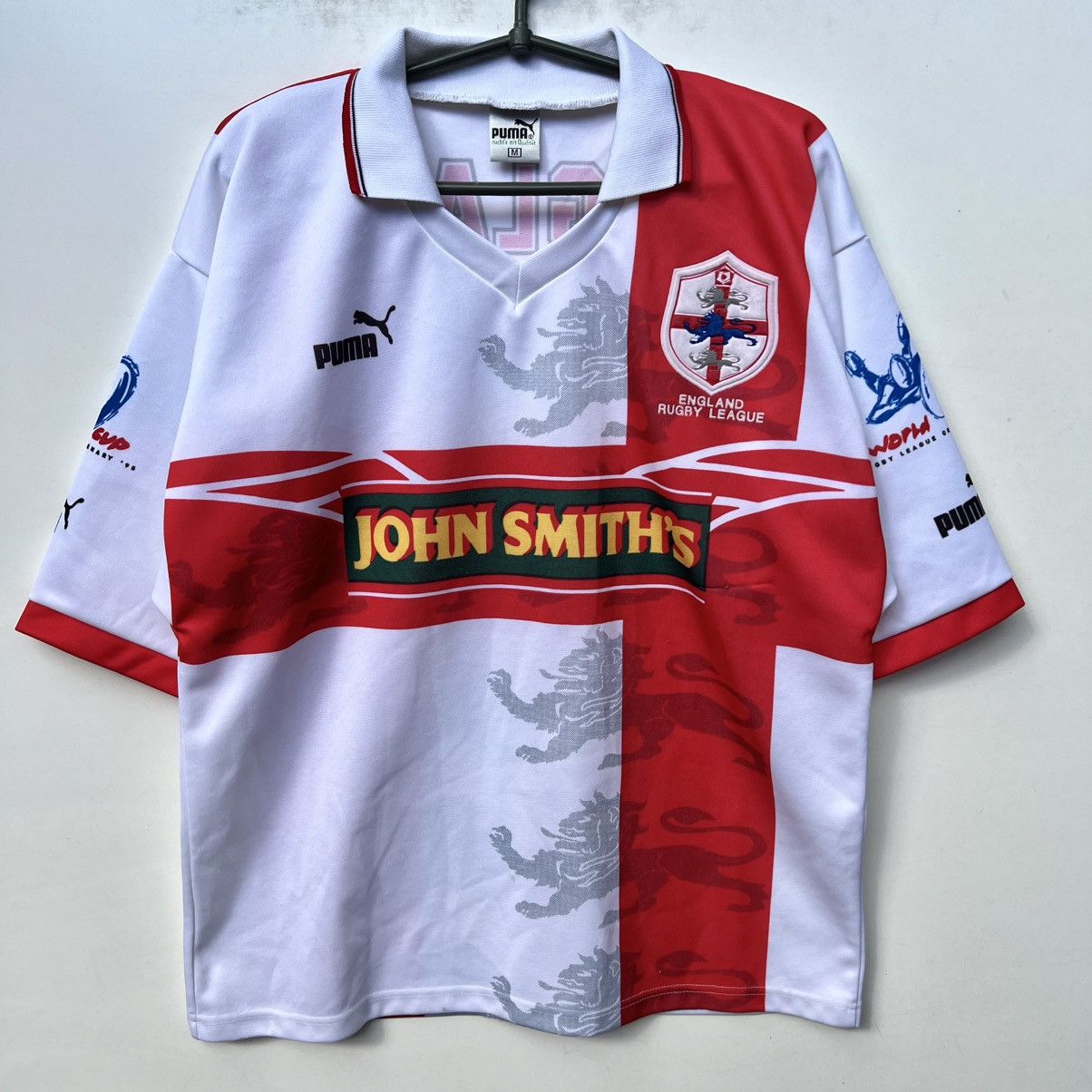 Vintage England 1995 Home Rugby League Shirt Puma Jersey Size US M / EU 48-50 / 2 - 1 Thumbnail