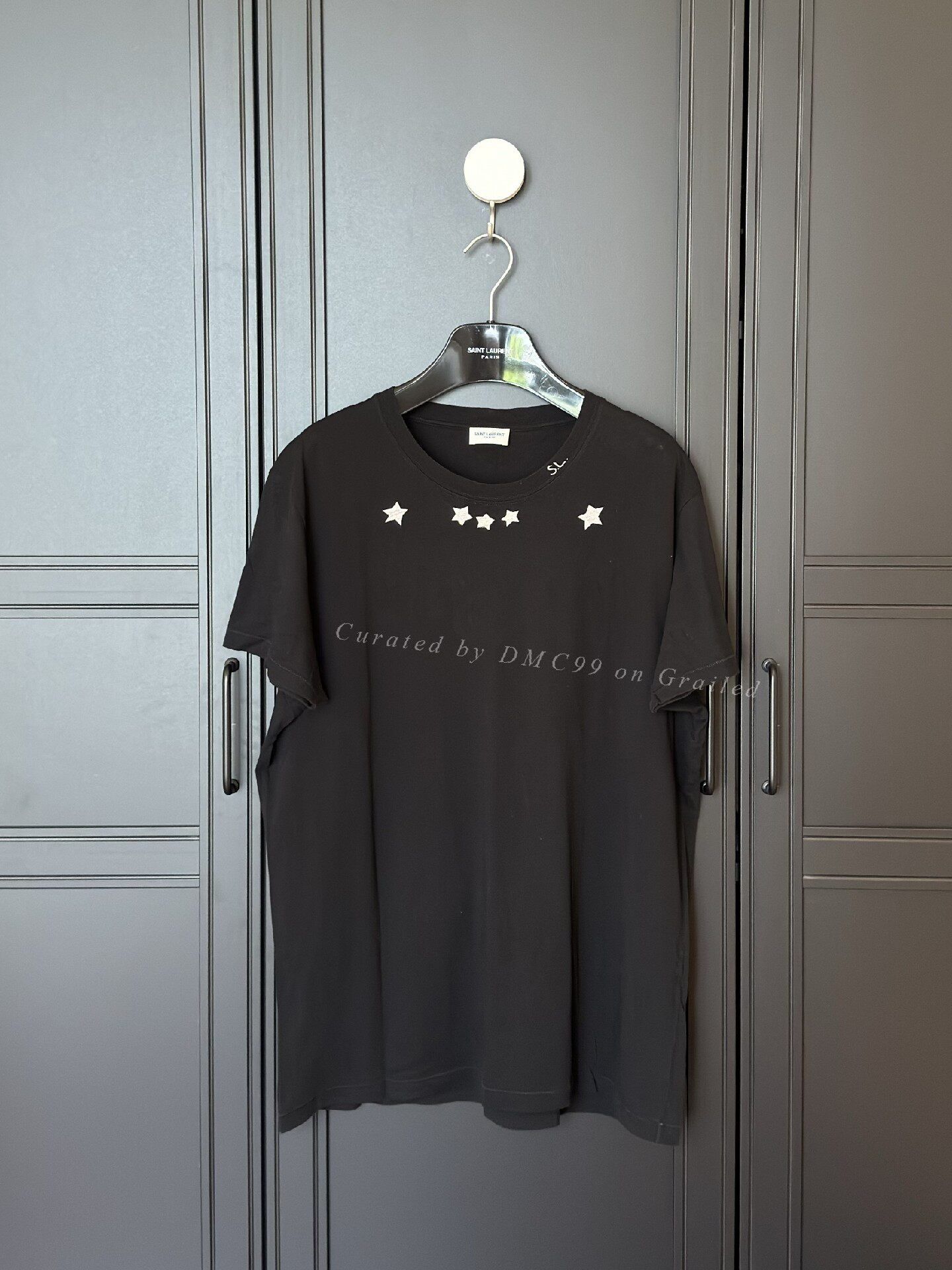 Saint Laurent Paris YSL/SLP Men's Classic Star Collar T-shirt Size US L / EU 52-54 / 3 - 1 Thumbnail