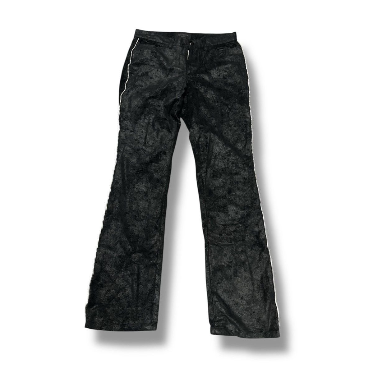 If Six Was Nine BLACK PEACE NOW PUNK STYLE PANTS Size US 31 - 1 Thumbnail
