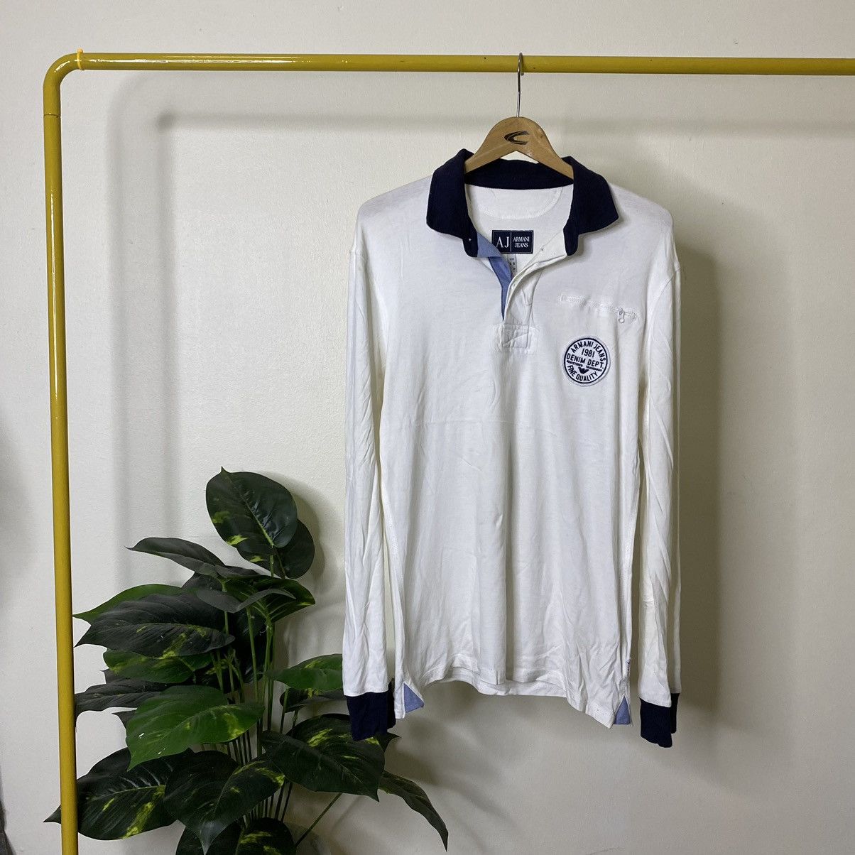 Armani Armani Jeans Polo Rugby LS Shirt Size US S / EU 44-46 / 1 - 1 Thumbnail