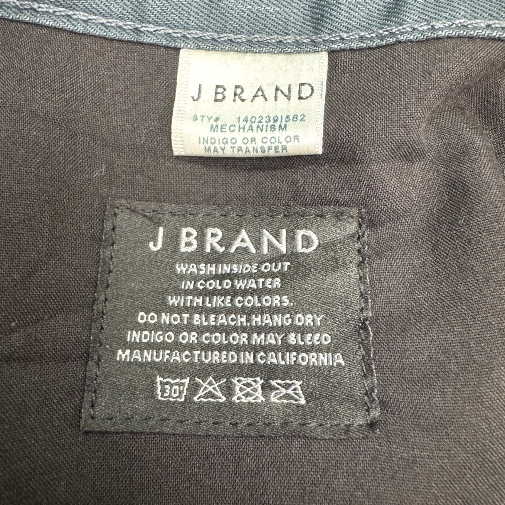 J Brand J Brand Mechanism Indigo Jeans Pants Mens 34 Straight Leg 100% Cotton 34x25 Shirt? Size US 34 / EU 50 - 6 Thumbnail