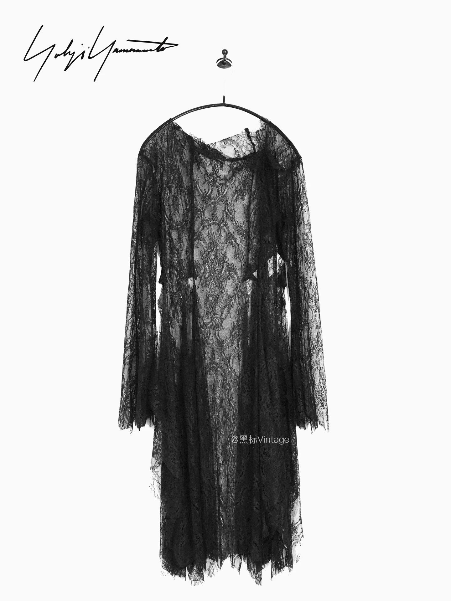 Yohji Yamamoto Yohji Yamamoto 25ss Vintage Decon Lace Dress Women Black Size S / US 4 / IT 40 - 4 Thumbnail