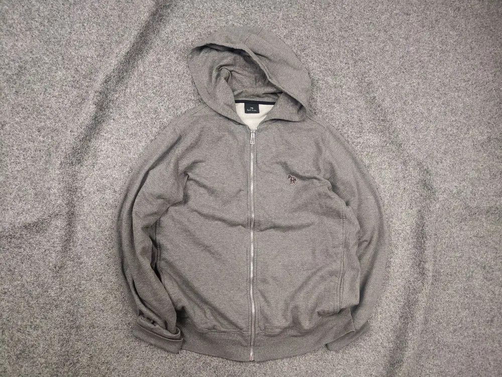 Paul Smith Paul Smith Design Grey Zip Zebra Logo Hoodie Sweatshirt Size US L / EU 52-54 / 3 - 1 Thumbnail