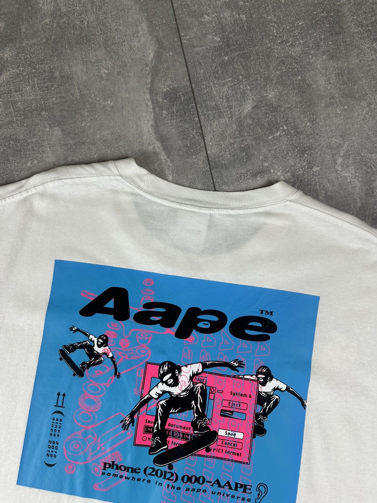 Aape BAPE A Bathing Ape Skate 2012 Vintage Y2K T-Shirt Size US XL / EU 56 / 4 - 3 Thumbnail