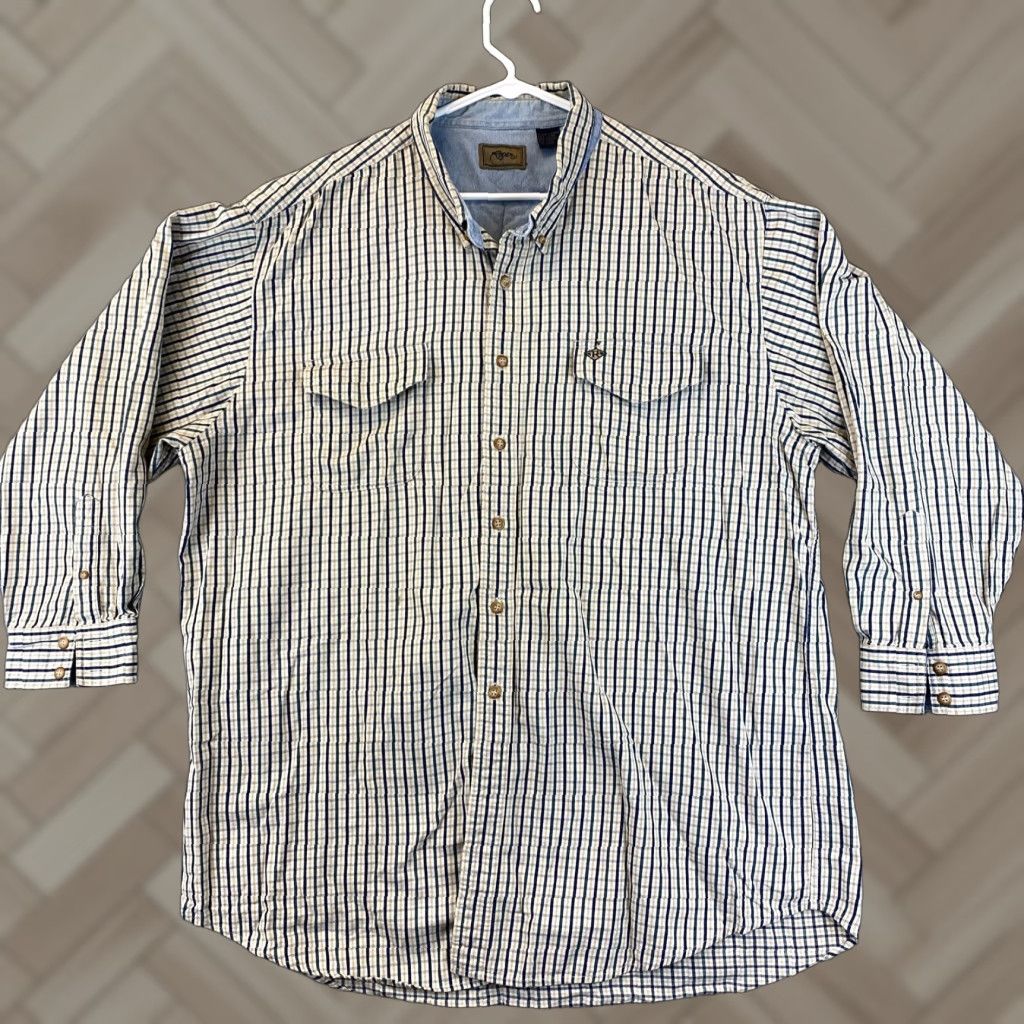 Roper Vintage Roper Sport Long Sleeve Button-up Dress Shirt Check 2XL / 74-20 Size 48R - 1 Thumbnail