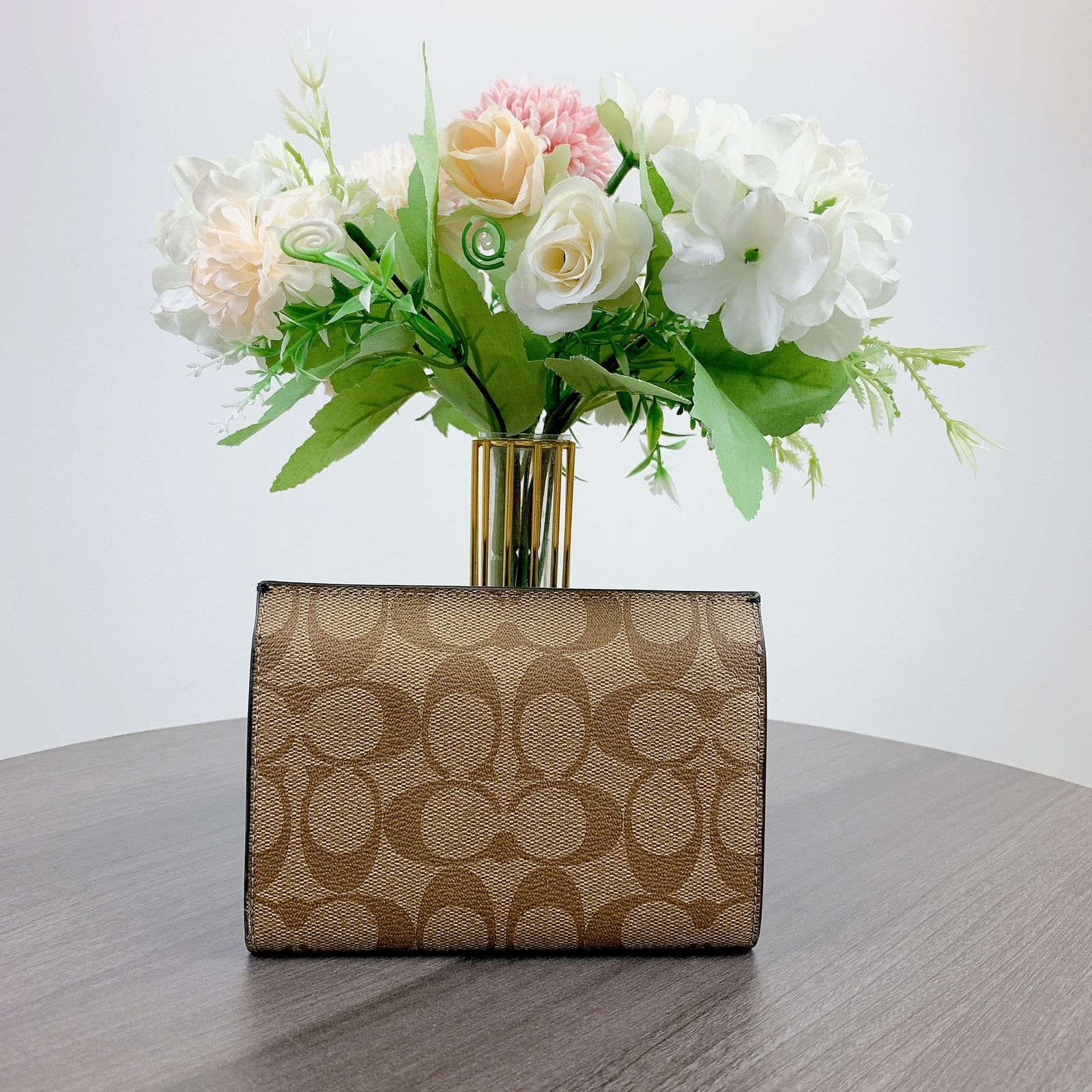 Coach Coach F76789 Cassidy Turnlock Medium Wallet In Signature Size ONE SIZE - 2 Thumbnail