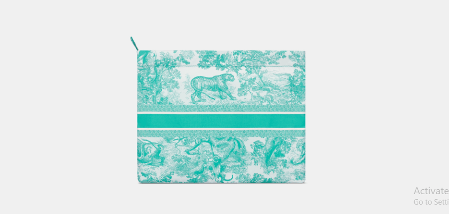 Dior o1w1db10525 S5440O Size : OS / Zipped Pouch in Aquamarina Size ONE SIZE - 3 Thumbnail