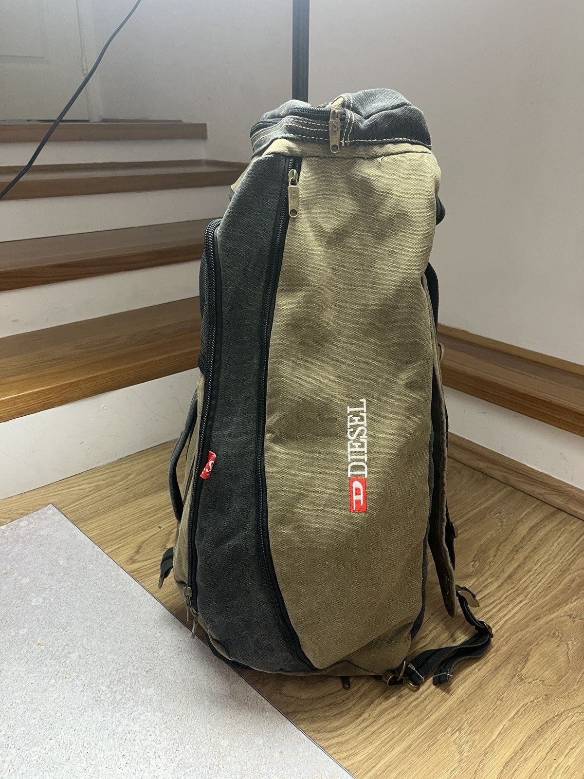Diesel Vintage DIESEL Archive Y2K Military Shoulder Travel Bag Rare Size ONE SIZE - 2 Thumbnail