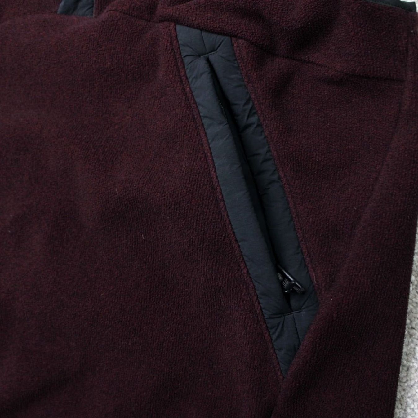 Vintage Hill City Vest Mens Medium Burgundy Fleece Zip Pockets Casual T Snap Pullover Size US M / EU 48-50 / 2 - 5 Thumbnail