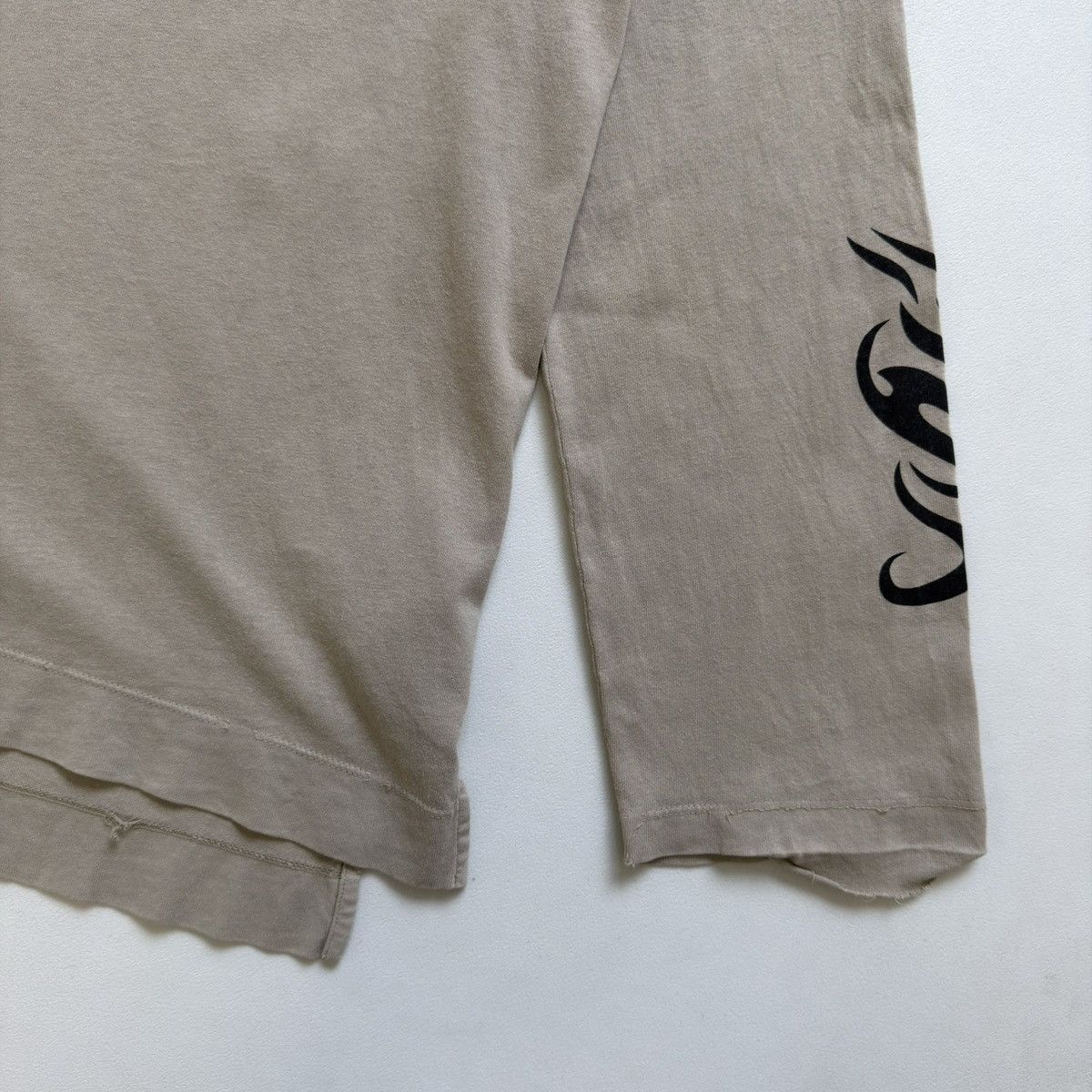 Our Legacy Thrashed ‘Sand Tribal Army Jersey’ T Shirt Size US M / EU 48-50 / 2 - 7 Thumbnail