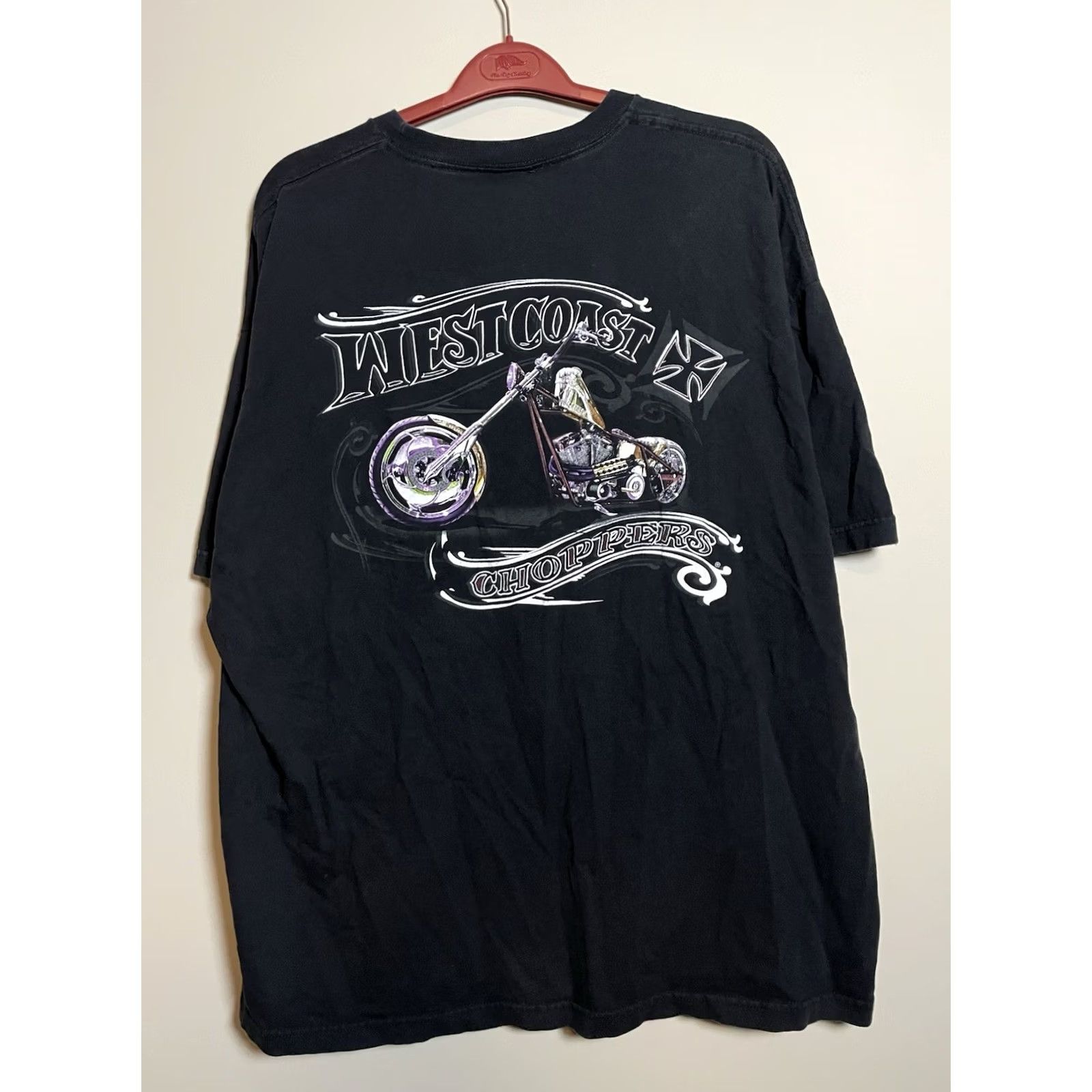 West Coast Choppers VINTAGE West Coast Choppers T-Shirt Black Logo Graphic Print 3XL Men Short Sleeve Crew Neck Motorcycle Shirt Logo Mens Size US XXL / EU 58 / 5 - 2 Thumbnail