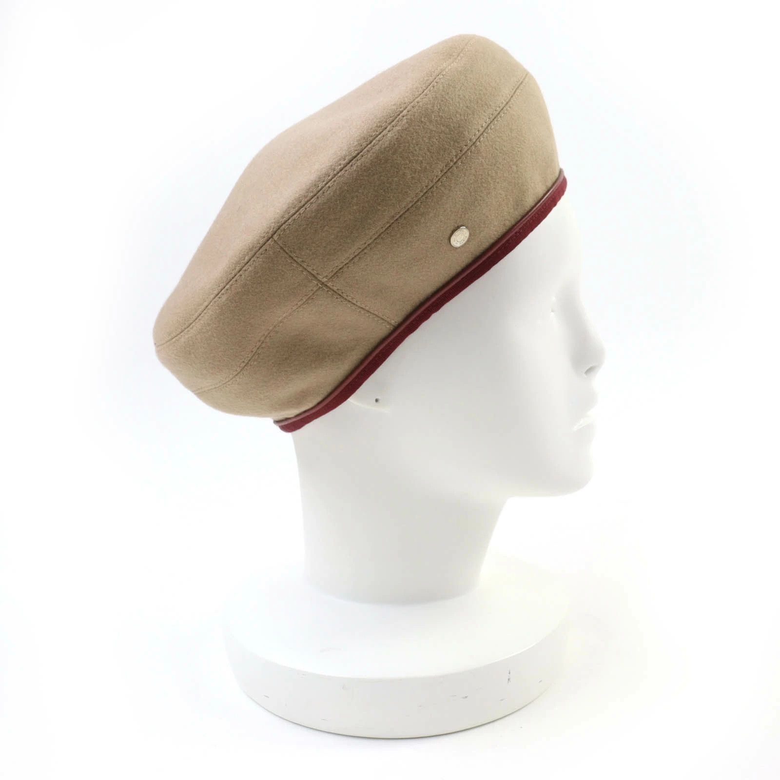 Hermes Hermes Camel Cashmere Saint Honore Serie Beret Size 58 Size ONE SIZE - 2 Thumbnail