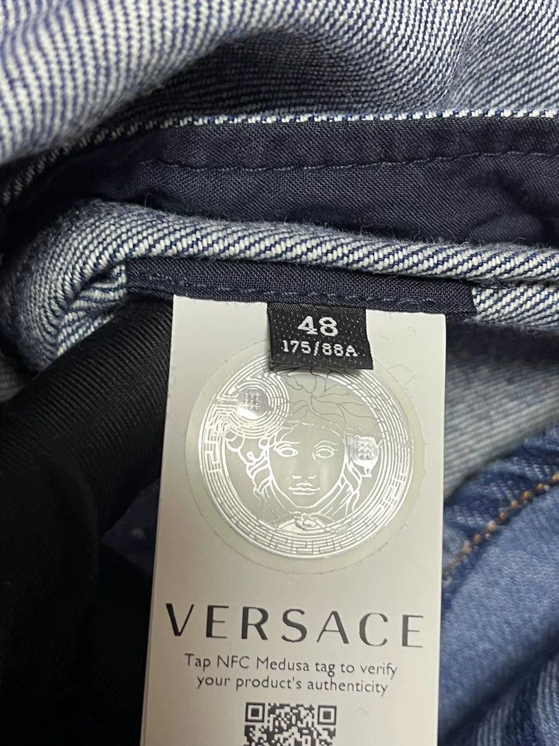 Versace Versace Letter-embroidered cotton sweater Size US M / EU 48-50 / 2 - 7 Thumbnail